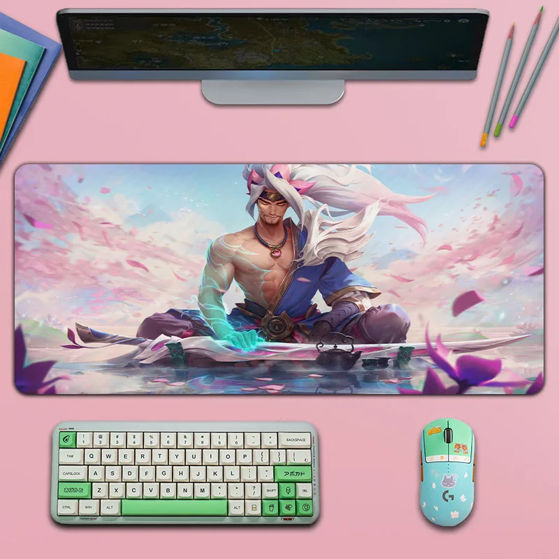 

Game e-sports, kda game, lol League of Legends mouse pad, enlarged, thickened, lock edge, anti-slip, natural rubber anime