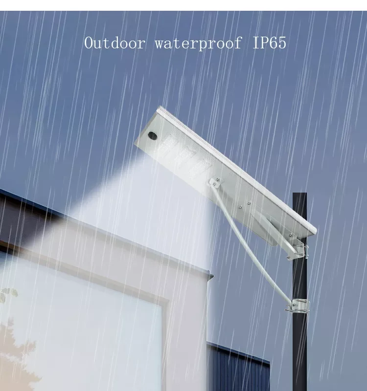 

Система уличного освещения на солнечных батареях 80W/100W IP65, интегрированный светодиодный светильник с регулировкой яркости для наружного применения
