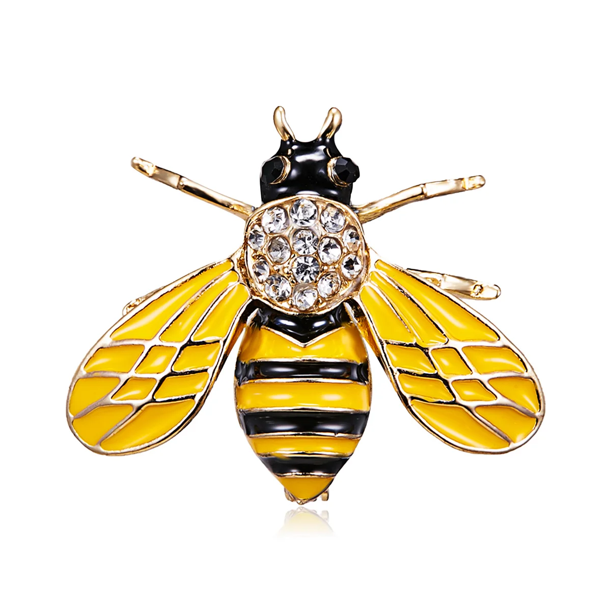 Kristall Kleine Biene Broschen Für Frauen Exquisite Vintage Strass Insekt Biene Anstecknadeln Tier Abzeichen Vielseitig Schmuck Geschenk – Detail 13