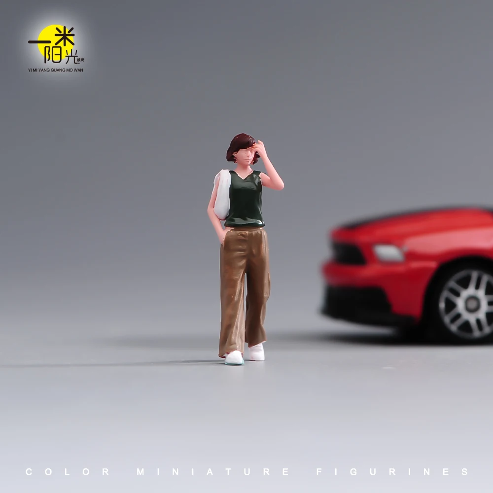    رسمت مصغرة 1/87 1/64 1/43 1/24 1/18 مصور الجمال امرأة رجل نموذج الشكل ثلاثية الأبعاد Diorama دمية صغيرة المشهد الدعائم