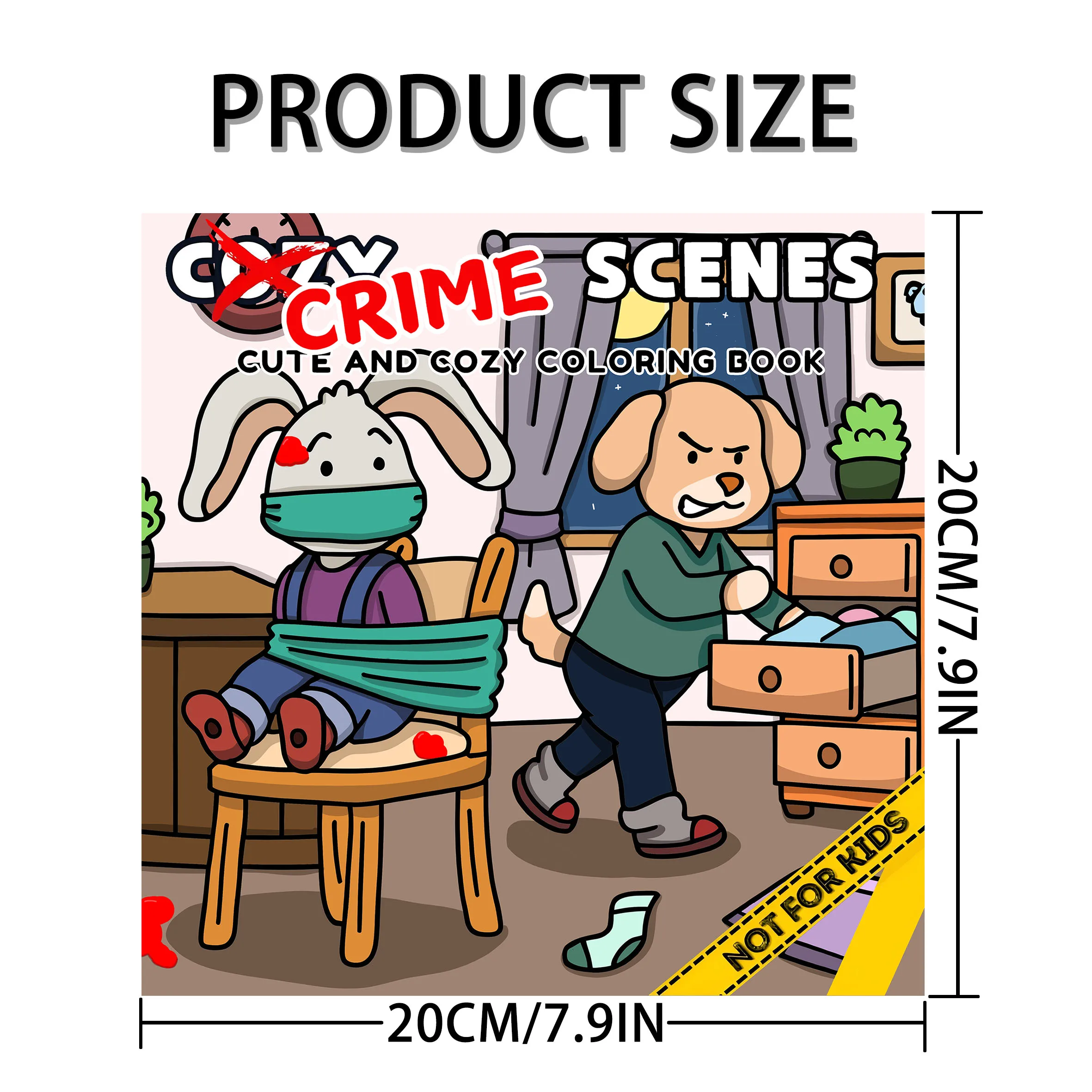 Student Adolescent And Adult Sketchbook Depicting Various Scenes Of a Crime Scene a 7.8-Inch Gift For Holiday Parties