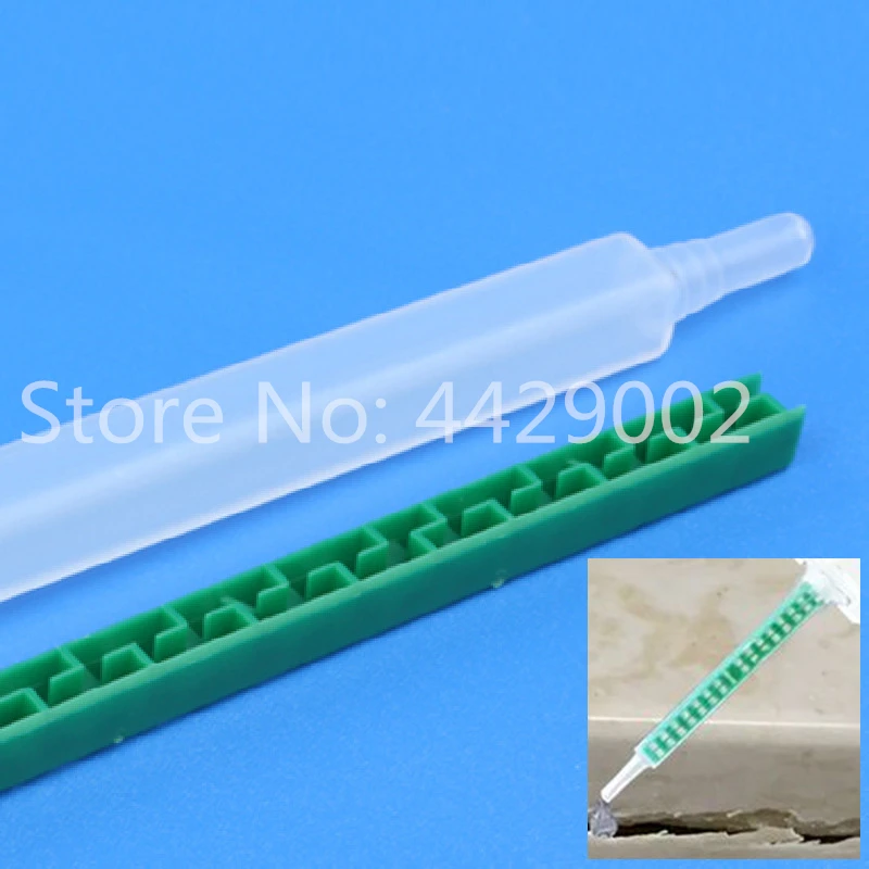 250 Stück statische Mischdüsen, 83 mm, Kunststoff-Mischrohre, Epoxidharz-Mischdüsen, Werkzeugset für 50 ml 1:1 AB-Klebstoffe, Zweikomponenten-Klebstoffe. – Detail 5