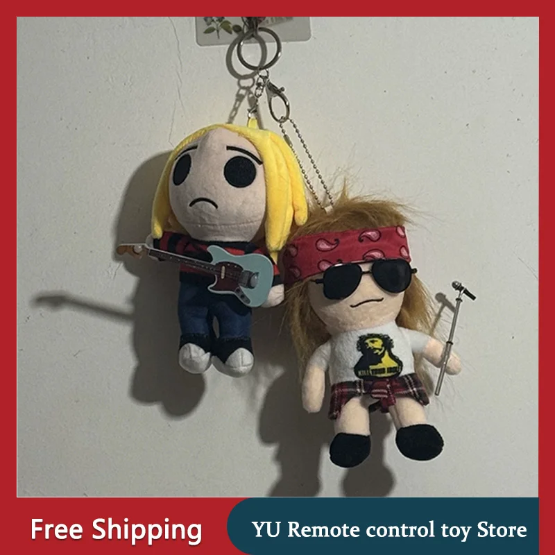 Hot New In Stock Kurtcobain Axl Rose Plush Doll Anime Plushie Soft Cute Toy Birthday Christmas Gift