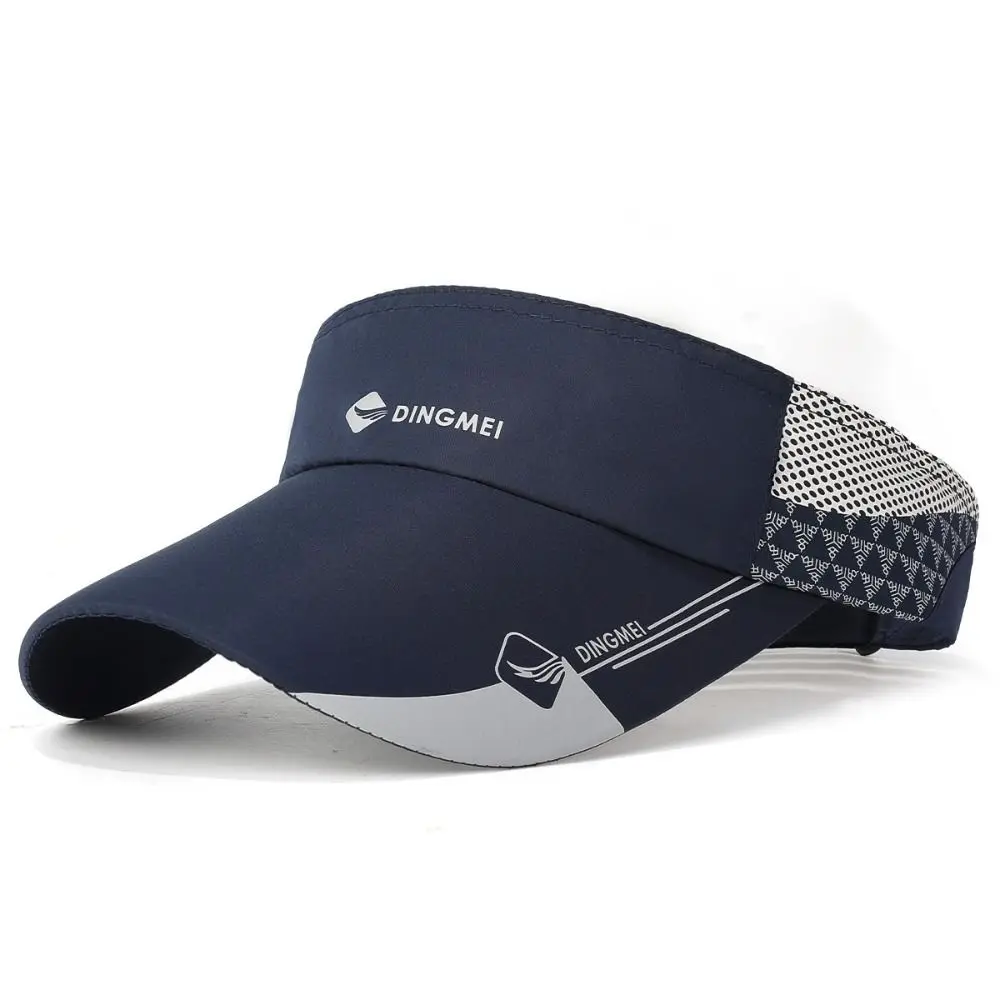Summer Empty Top Sun Hat Breathable Adjustable Baseball Cap Long Brim Anti-UV Tennis Hat Cycling