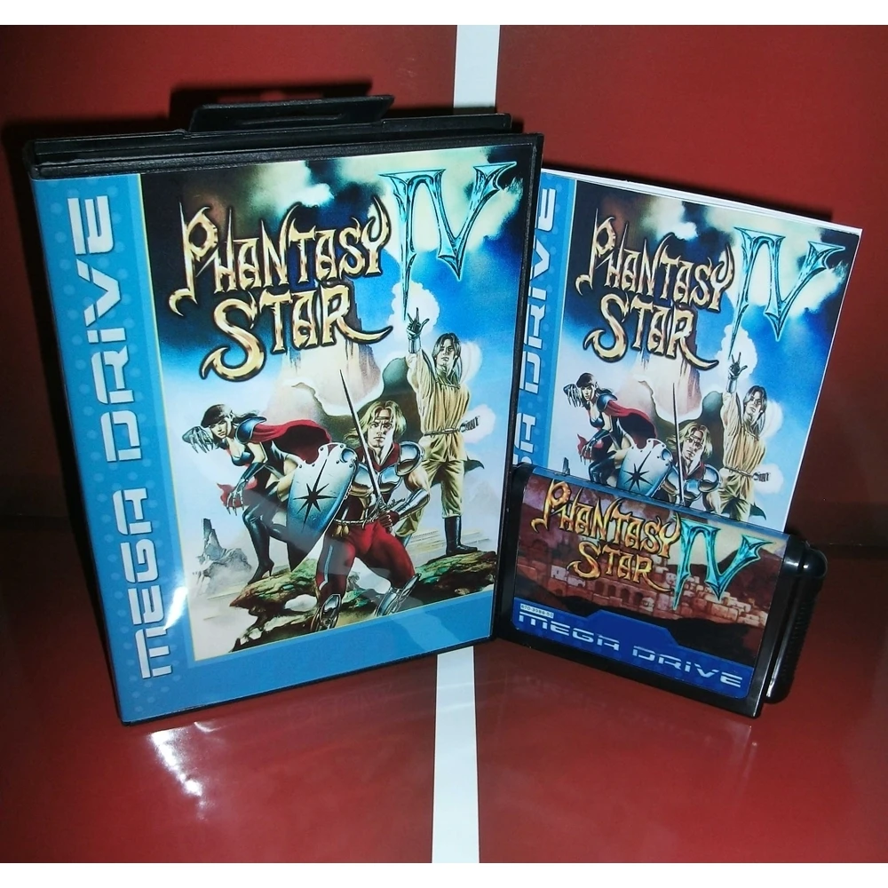 

New Arrival Phantasy Star 4 16bit MD Game Card With Retail Box & Manual Book For Sega Mega Drive/ Genesis