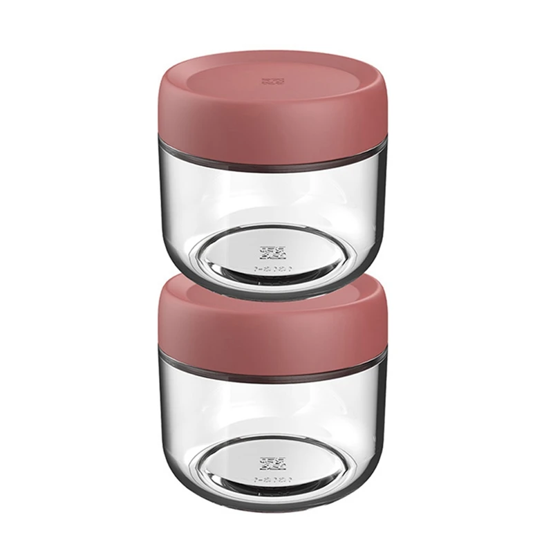 2pcs 450ml Glass Breakfast Cup with Lids for Overnight Oats Jars Honey Bottle Fruit Yogurt Food Storage Container Kitchen Tool