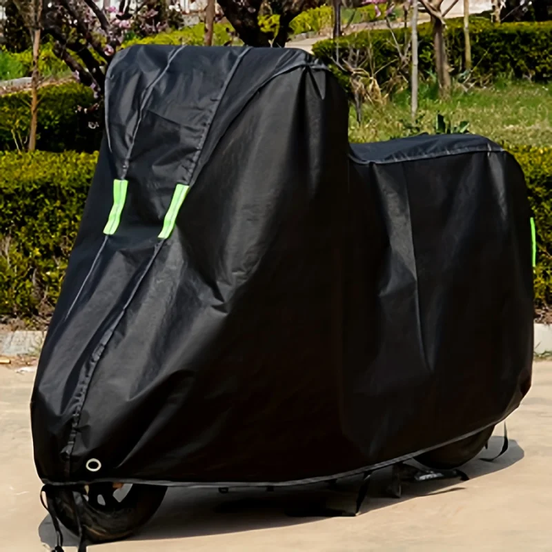 

Heavy-Duty Motorcycle Bike Cover with Lock & Bag, All-Weather Waterproof Protection for L-XL Motorcycles, Bicycles & Mobility Sc