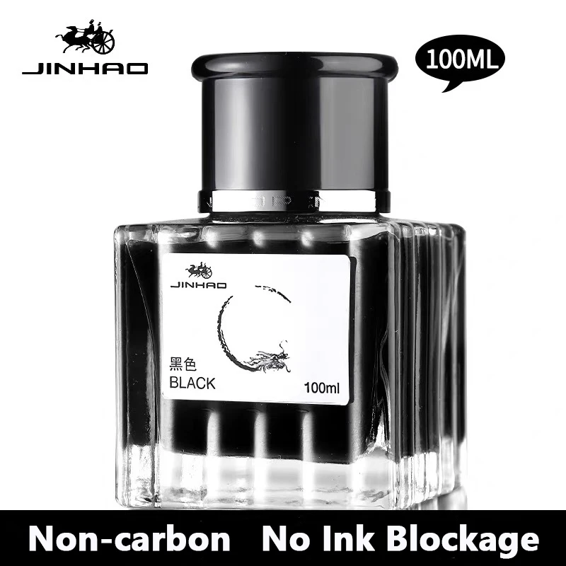 jinhao tinta tinteiro cartucho sem carbono garrafa de vidro papelaria material escolar 30 ml 50 ml 100ml 01