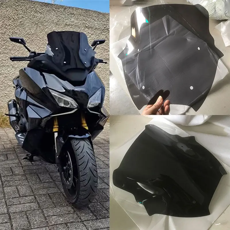 Motorcycle Double Bubble Windshield Wind Touring Sports WindScreen Screen For 2021 2022 2023 2024 Honda Forza 750 NSS750 NSS 750