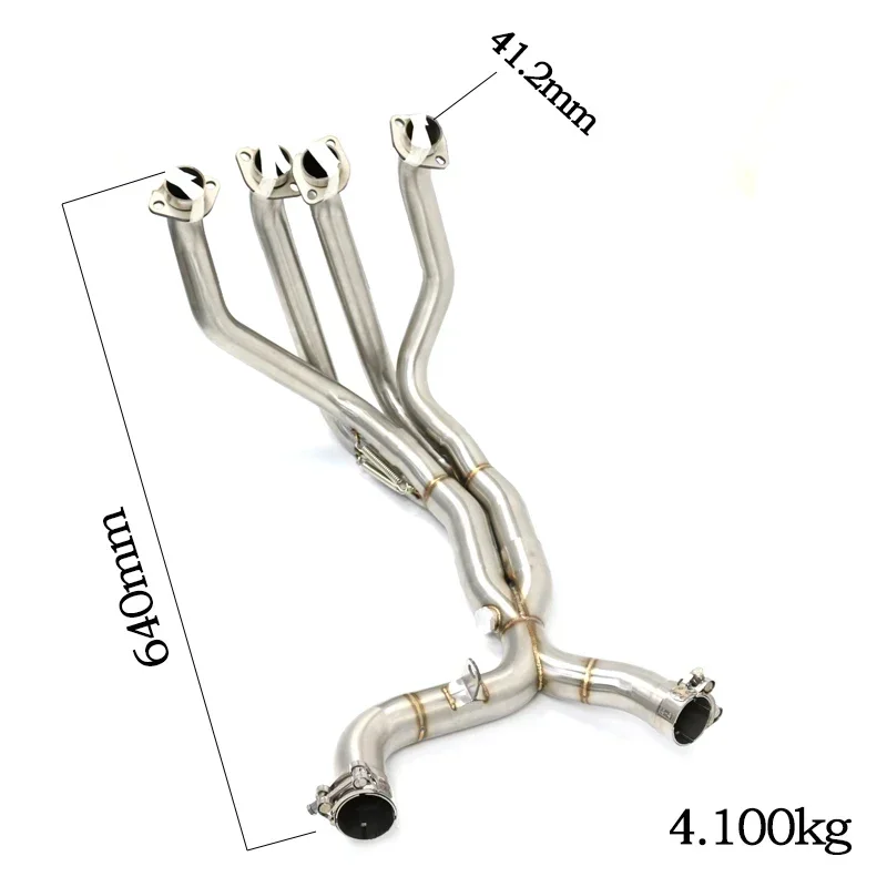 Racing Motorcycle Exhaust Titanium Exhaust Pipe for Kawasakis  Z1000 Moto Z1000SX 2019 Headers Dual Outlet Manifold Downpipe