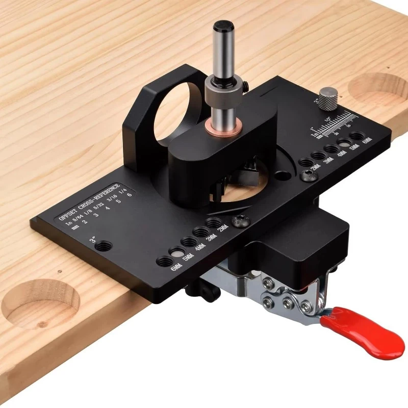 Woodworking Auxiliary Limit Frame Hinge Opener for Cabinet Door and Aircraft Hinge Drill Positioning Tool