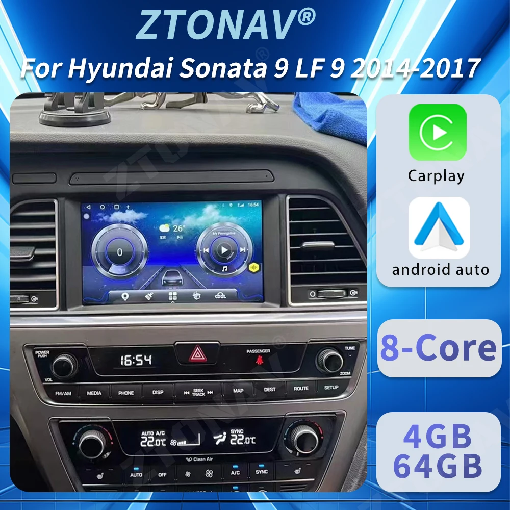 Android Car Radio For Hyundai Sonata 9 LF 9 2014 2015 2016 2017 Car Stereo Multimedia Navigation GPS Screen Carplay Headunit