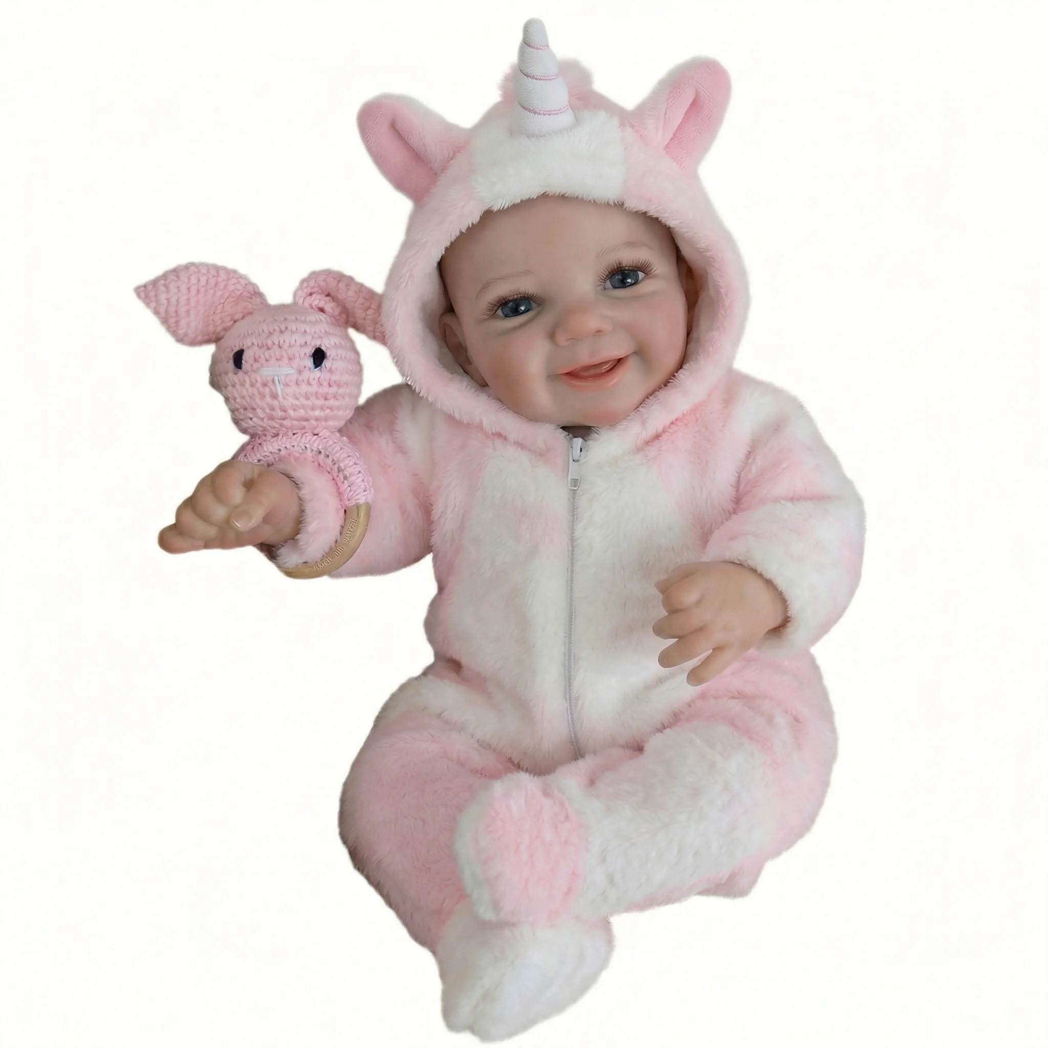 

Vivienne NPK 19inch Lifelike Reborn Collectible Doll with 3D Skin Multiple Layers Painting And Visible Veins Two Version Body