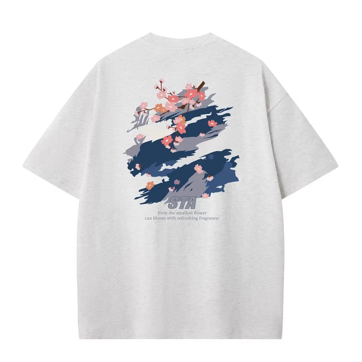 STA Marque Americaine À La Mode Graffiti À Manches Courtes Pour Hommes Et Femmes Été Nouvelle Impression Ample En Pur Coton