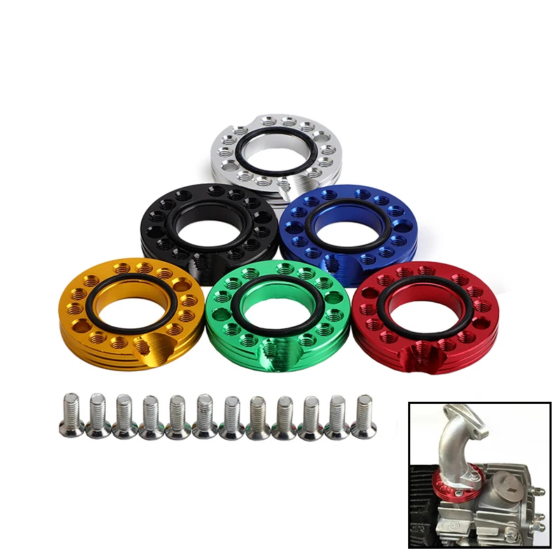 

Motorcycle 28mm Colorful CNC Carb Adjuster Carburetor Inlet Manifold Spinner Plate Adaptor For Pit Dirt Bikes Buggy