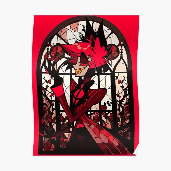 Stained Glass Alastor  Poster Room Art Decor Wall Home Painting Modern Print Funny Vintage Decoration Mural Picture No Frame