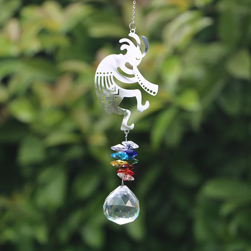 

Suncatcher Crystal Ball Prism Pendant Window Wind Chimes Light Catcher Rainbow Prism Hanging Pendant Home Garden Decoration