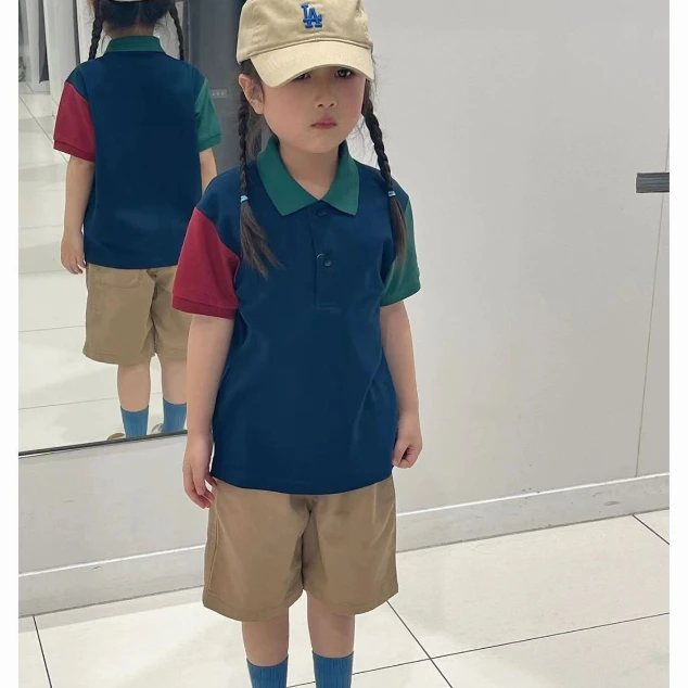 

Summer Short Sleeve Shirt Shorts Korean Style Casual Simple Children Clothing Set Girls baby girl clothes kids clothes boy