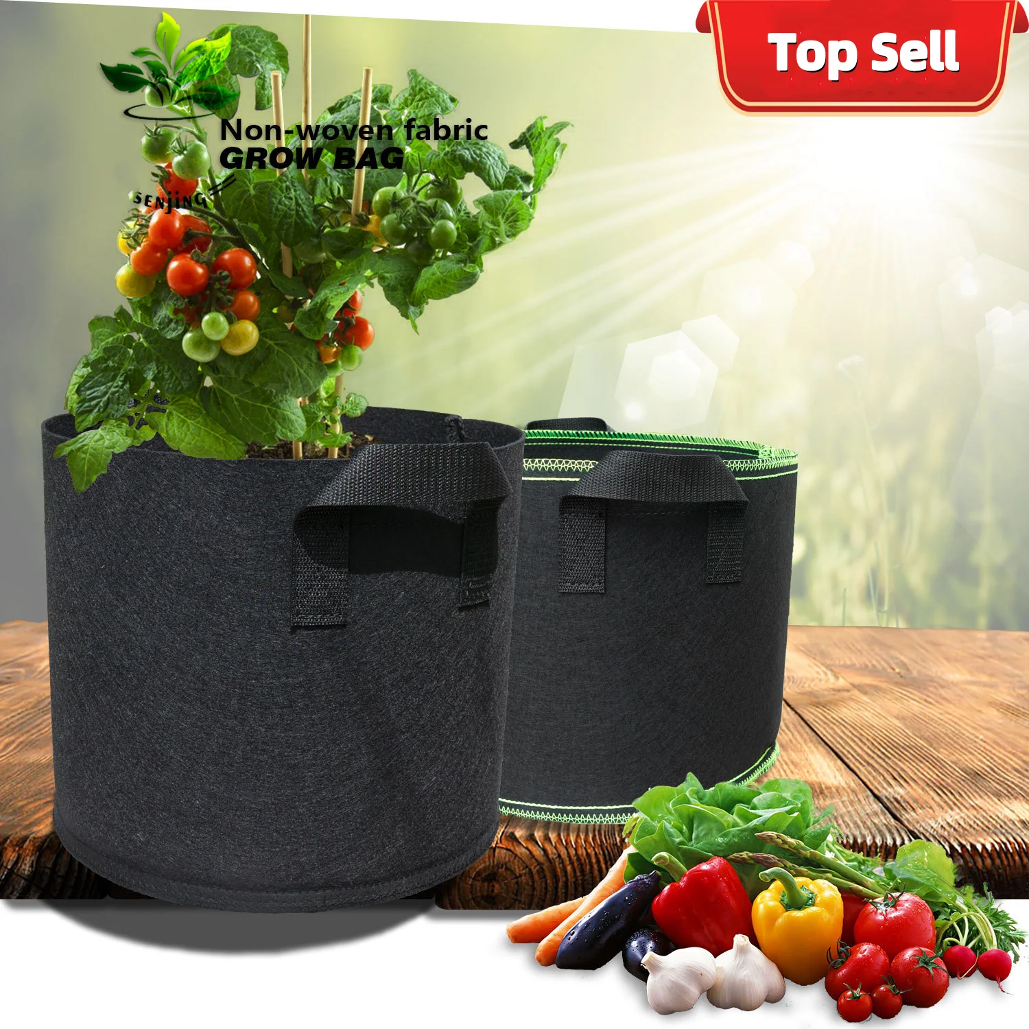 15 20 25 30 gallon Grow Bags Vegetable plant tree pots strawberry fabric garden tool growing Flower jardin F1