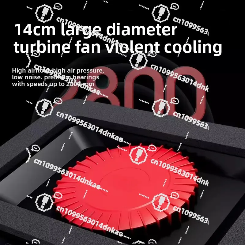 IETS GT600 Pressurized Air Notebook Cooler 14CM PWM Fan Dust-proof Stand Support 18-inch Laptops 36W Power Adapter