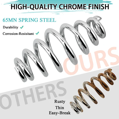 Imagen 2 del producto Motocicleta 4 «/ 5» Solo Asiento Springs Kit para Honda Yamaha Kawasaki Suzuki Harley Sportster XL883 1200 Bobber Chopper Custom Aplicación