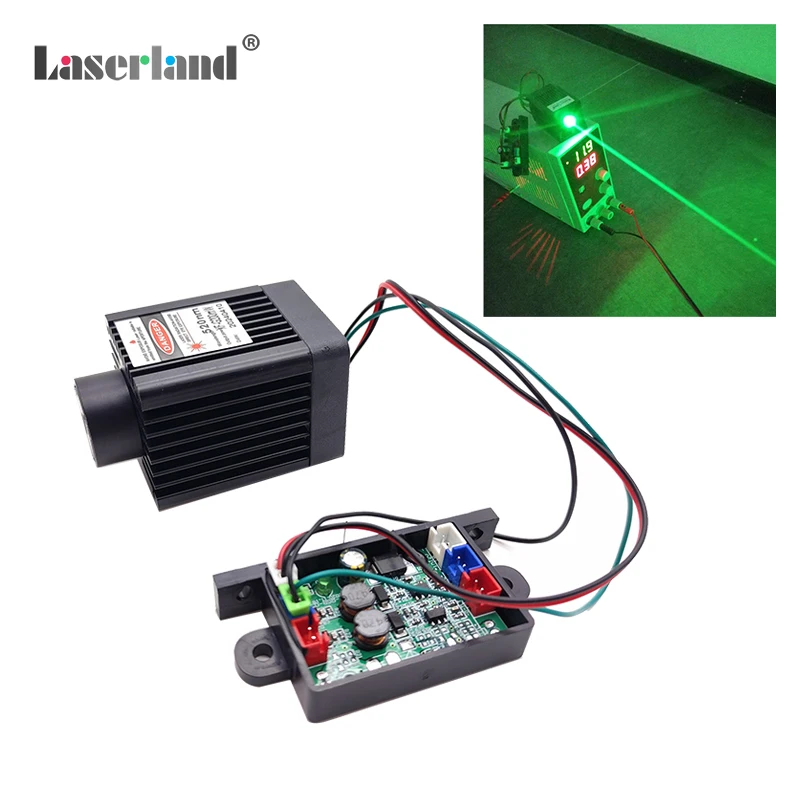 520nm Green Diode Laser Module TTL for Stage Bird Scaring  Harp Escape Room Haunted House Disco DJ