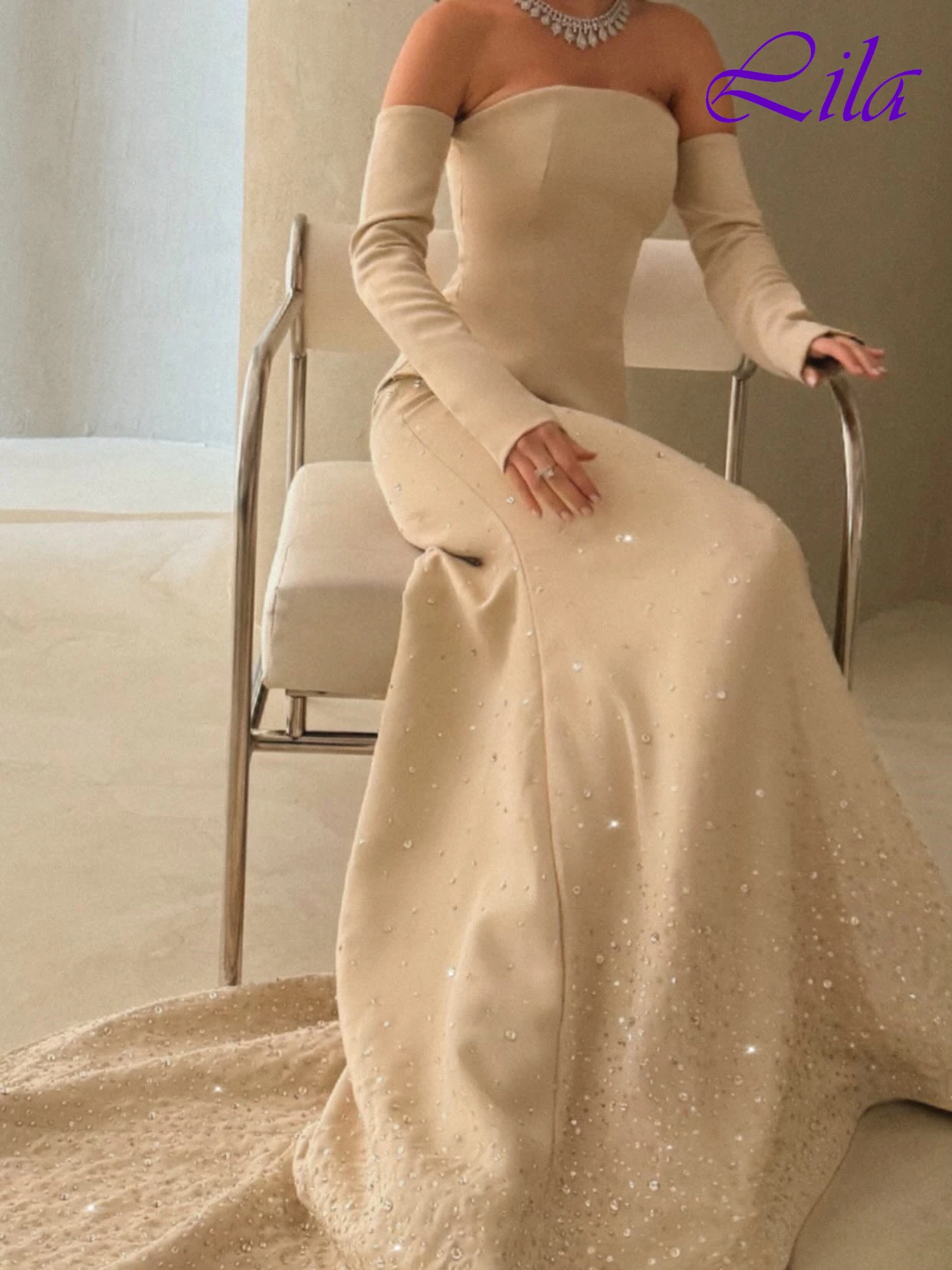 맞춤형 머메이드 보트넥 캡 슬리브 우아한 정장 이브닝 드레스 섬세한 맞춤형 행사 드레스 고품질 프롬 드레스