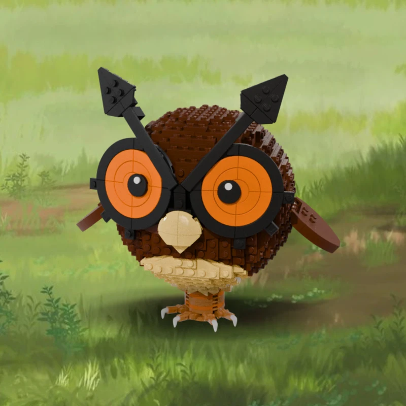 

797pcs MOC Hoothoot Pocket Pets Building Blocks Christmas Gift Learning building block projects Fine movements