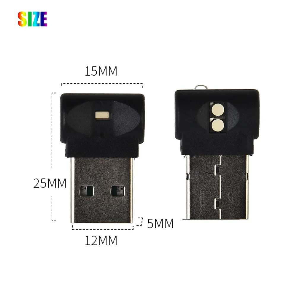 

1x Mini USB RGB LED -Light Touch Key For All Devices With USB Ports For Cars Computers Neon Atmosphere Ambient Lamps