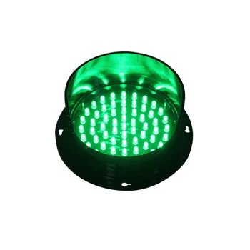 مصباح إشارة مرور LED أخضر صغير 125 مم معتمد من DC12V أو DC24V CE