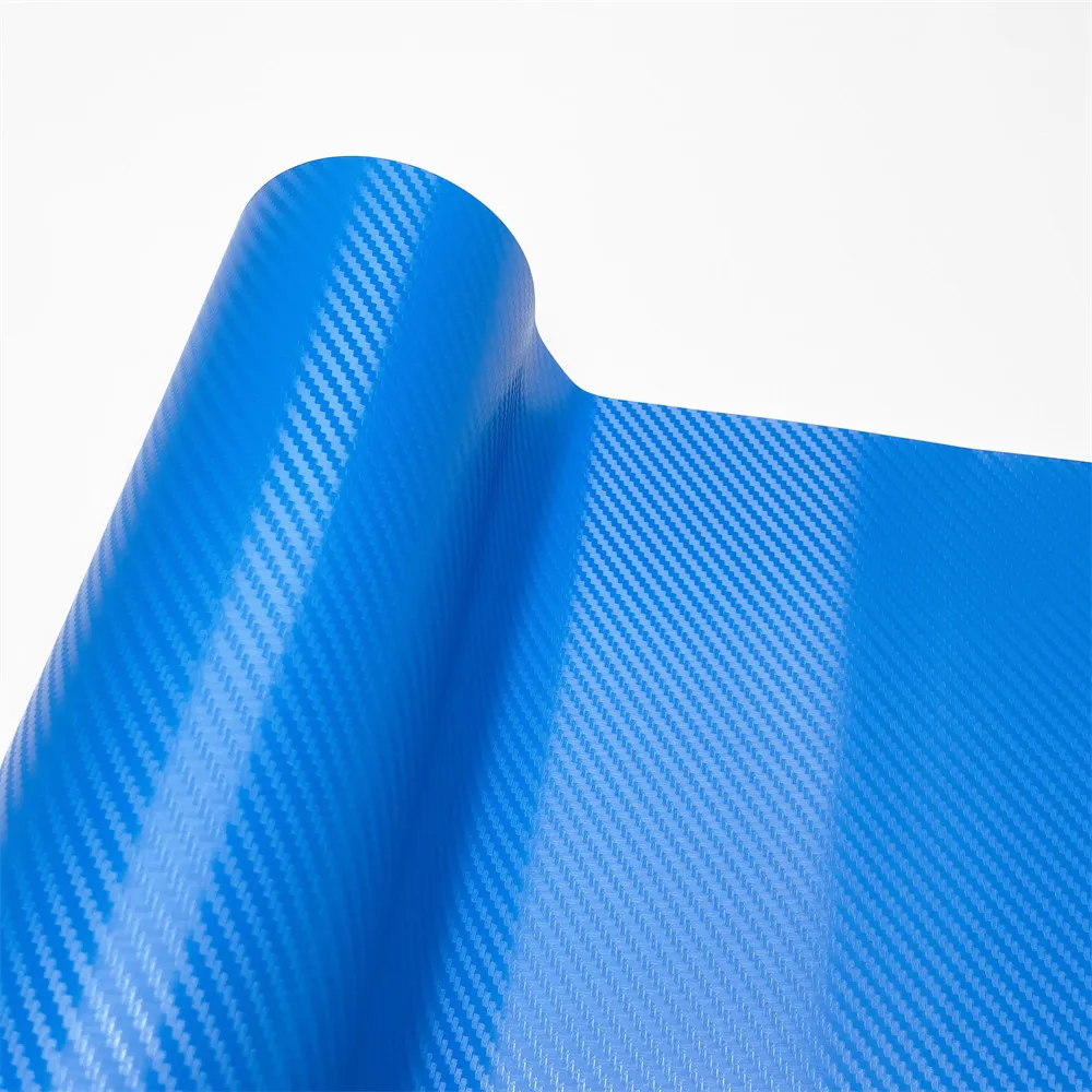 Auto Aufkleber Außen Blau Carbon Vinyl Wrap Selbstklebende Folie 3D Carbon Auto Aufkleber Verpackung Film Auto Motorrad Zubehör