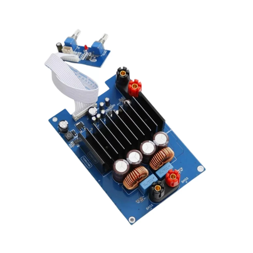 TPA3255 600W Mono HiFi Class D Subwoofer Amplifier Board, Digital Bass Amp Module with Frequency Volume Control DC 24V-48V