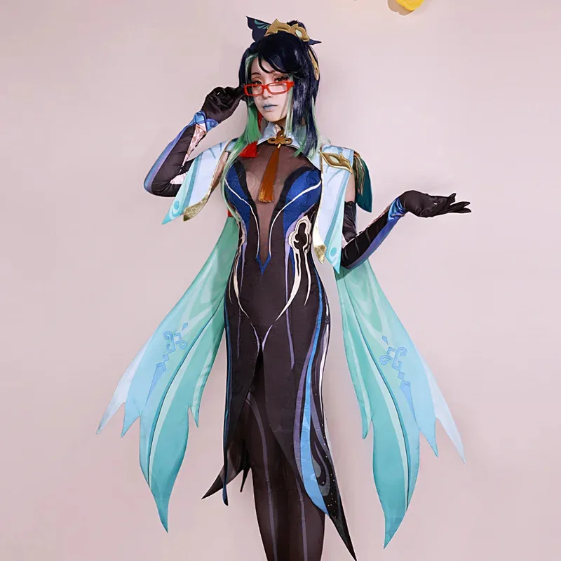 

Xianyun Cosplay Costume Genshin Impact Uniform Wig Anime Chinese Style Halloween Costumes Game New Skin