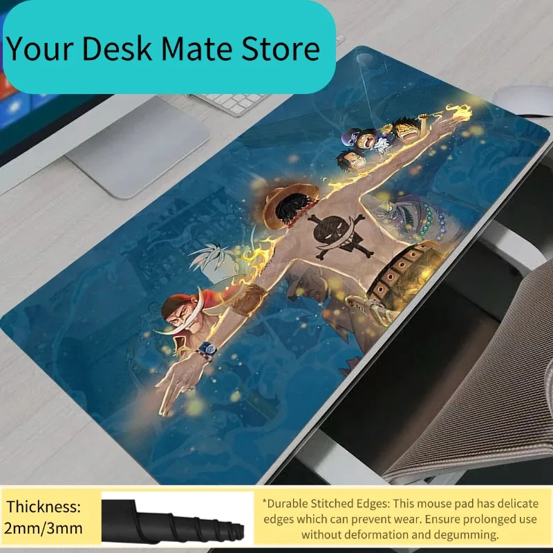 Japan Game Anime One Piece Mouse Pad Gaming Home New HD PC Mousepad XXL Keyboard Pad Non-Slip Office Carpet Laptop Big Mice Pad