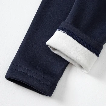 Kids' Fleece-Lined Leggings | Warm Winter Pants for Sports and Casual Wear 5 3/1 Piece Autumn And Winter Children Solid Color Thick Warm Leggings For Boys And Girls Sports And Casual With Fleece Long Pants 5