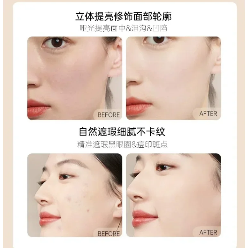 Red Earth Liquid Concealer Brightening Full Coverage Cover Blemishes Acne Marks Dark Circle Long-lasting Face Makeup