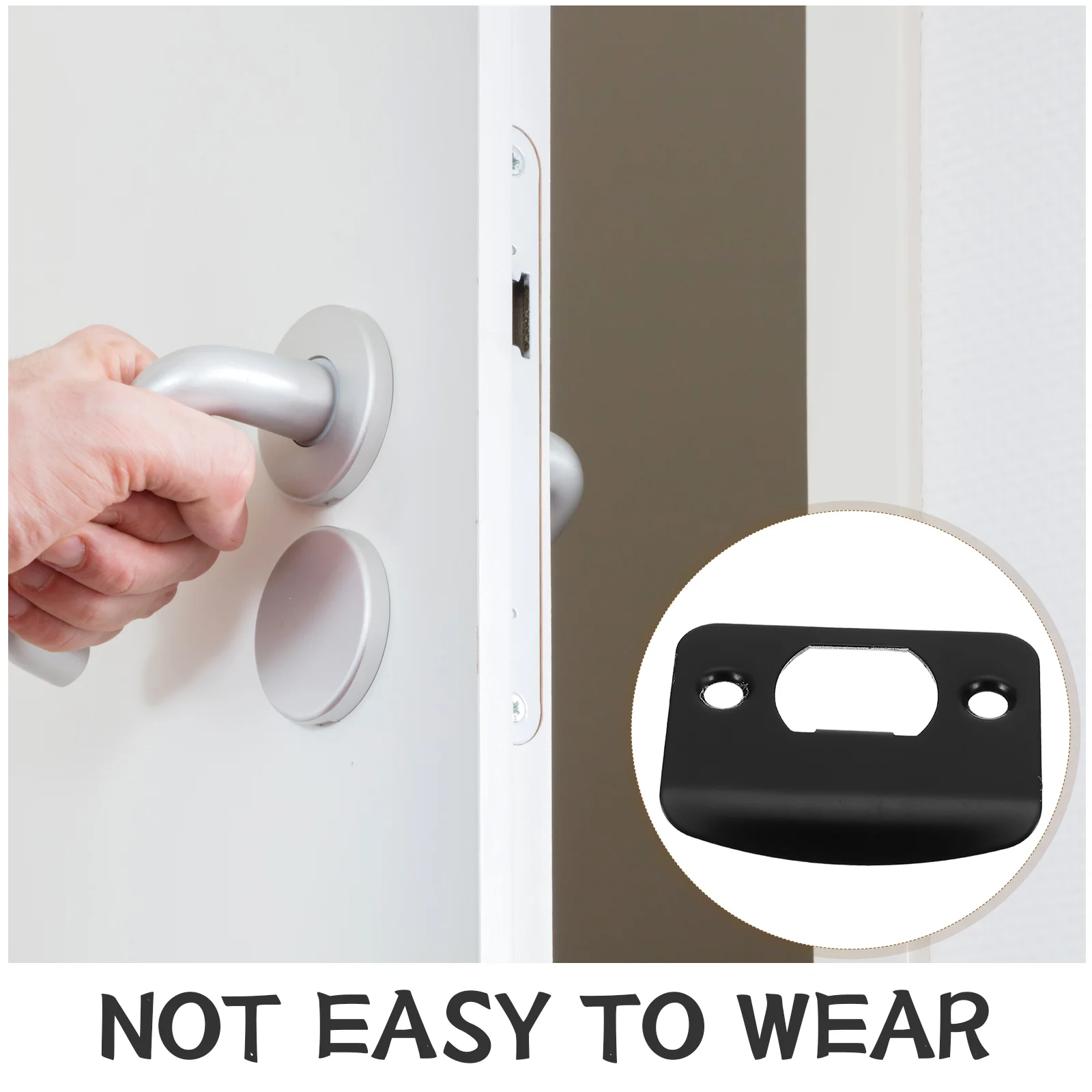 لوحة إضراب باب أمان المنزل، حماية مزلاج معدني شديد التحمل لجميع الأبواب، لوحة إضراب ديدبولت ذات زاوية مستديرة