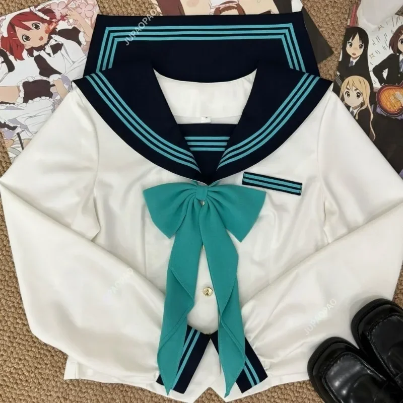 Carino Ins Academy Style Jk Uniforme giapponese a maniche corte Abito da marinaio Gonna a pieghe Set Top a maniche lunghe Giovane ragazza Cosplay