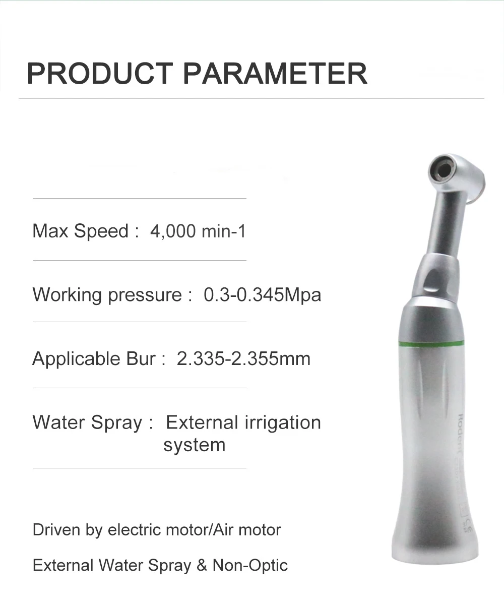 Dental 10:1 Contra Angle Handpiece Oral 60 Twist Reciprocating Hand Files Head Push Button Chuck For Endodontic