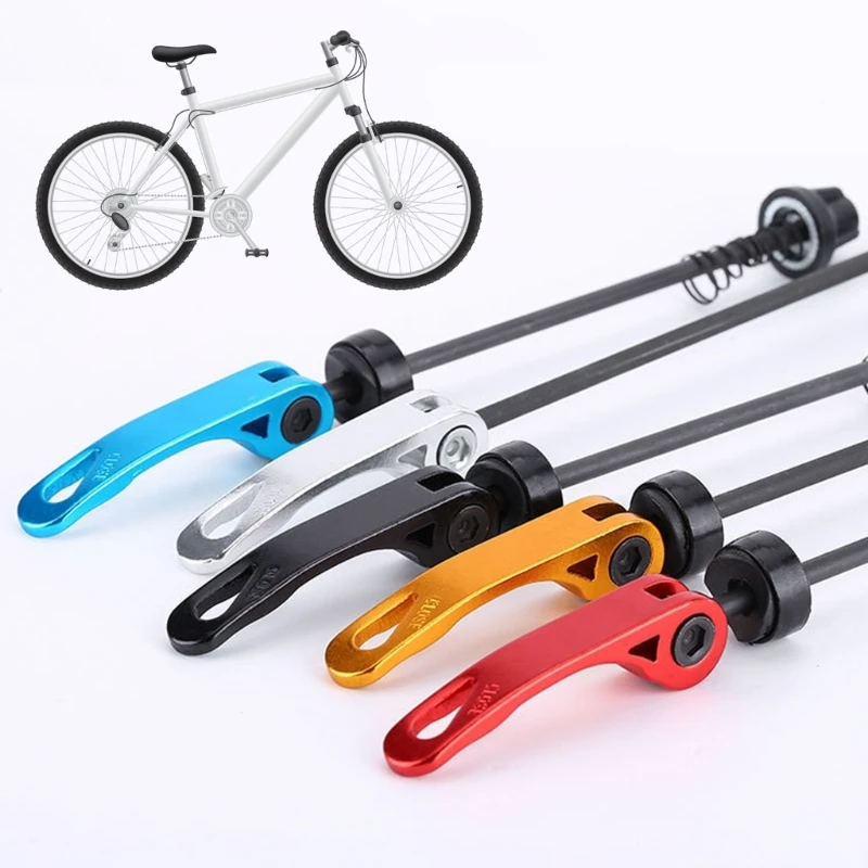 2 Pcs Bicycles Quick Release Lever Replacement Bike Quick Release Front and Rear Axles Set Bike Repair Tool Durable G99D