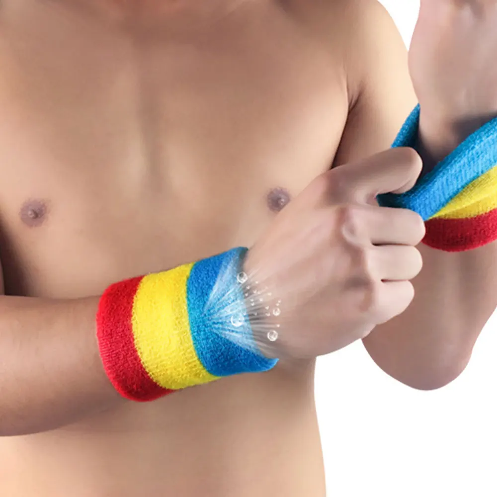 XAMIO Sport Polsbandjes 20 Stuks, Katoenen Absorberende