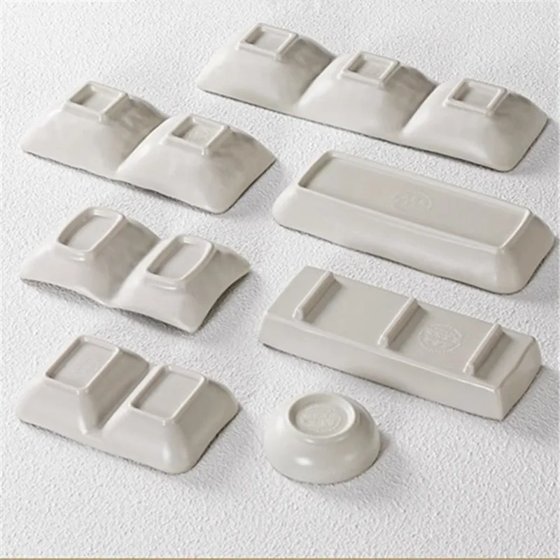 Блюдо для меламинового соуса с китайским узором, горячий горшок, тарелка для приправ, красивый соевый уксус, миски для приправ, кухонные аксессуары