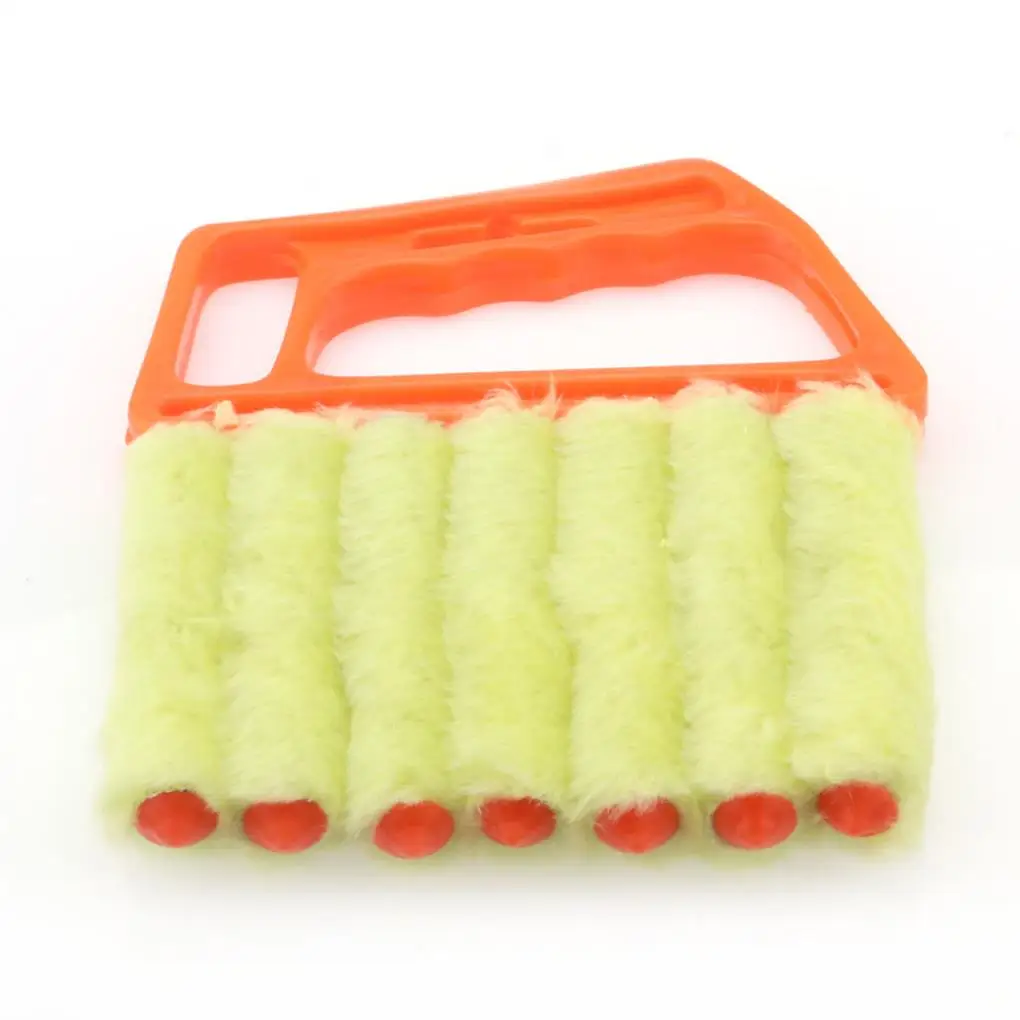 Microfiber Venetian Blinds Cleaning Brush Slat Dust Cleaner Cleaning Clip Duster Window Air Conditioner Duster Dirt Clean Tool