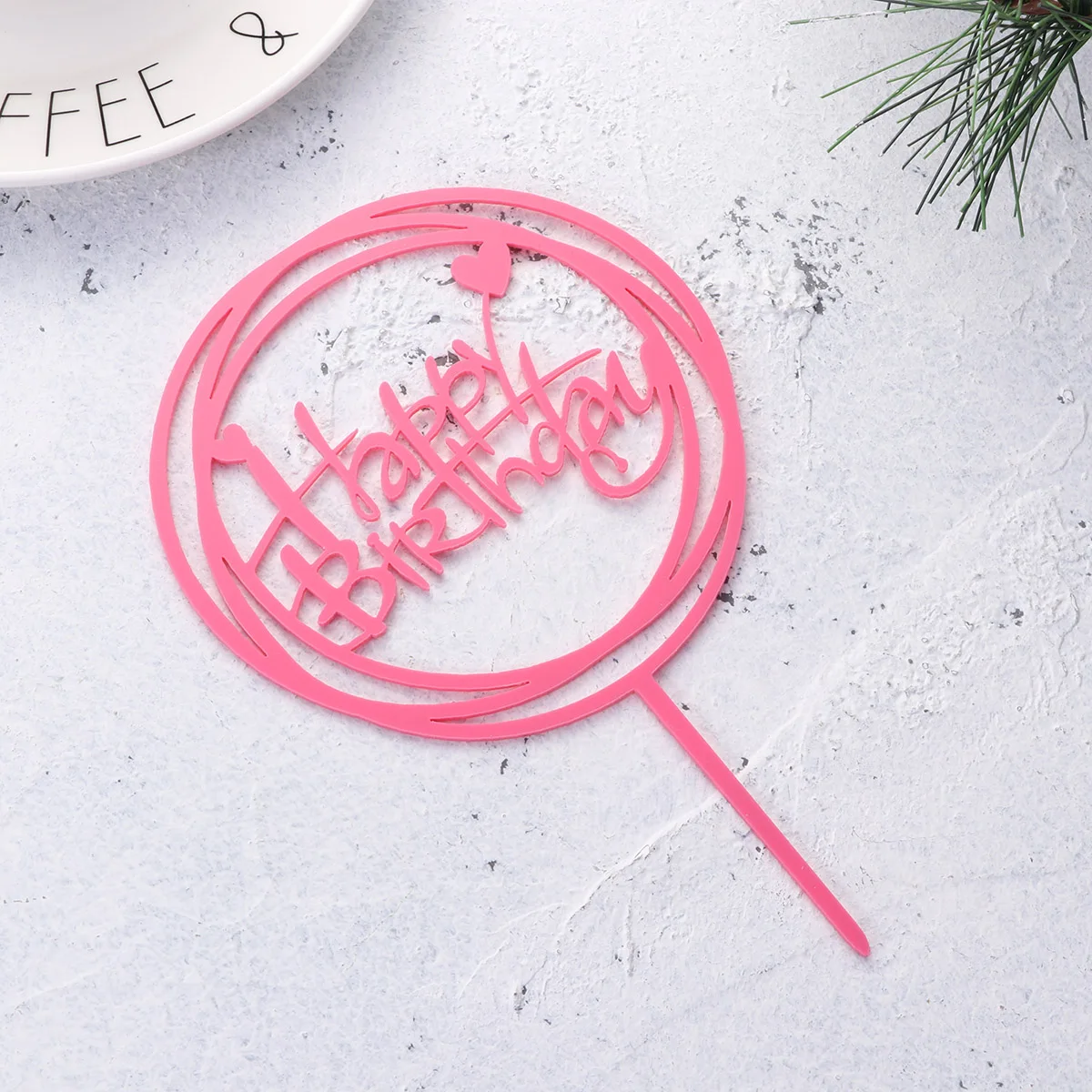

Insert Acrylic Birthday Dessert Table Decorative Supplies Decorative Supplies Peach Heart Cake Topper Fruit Pick Party Cake