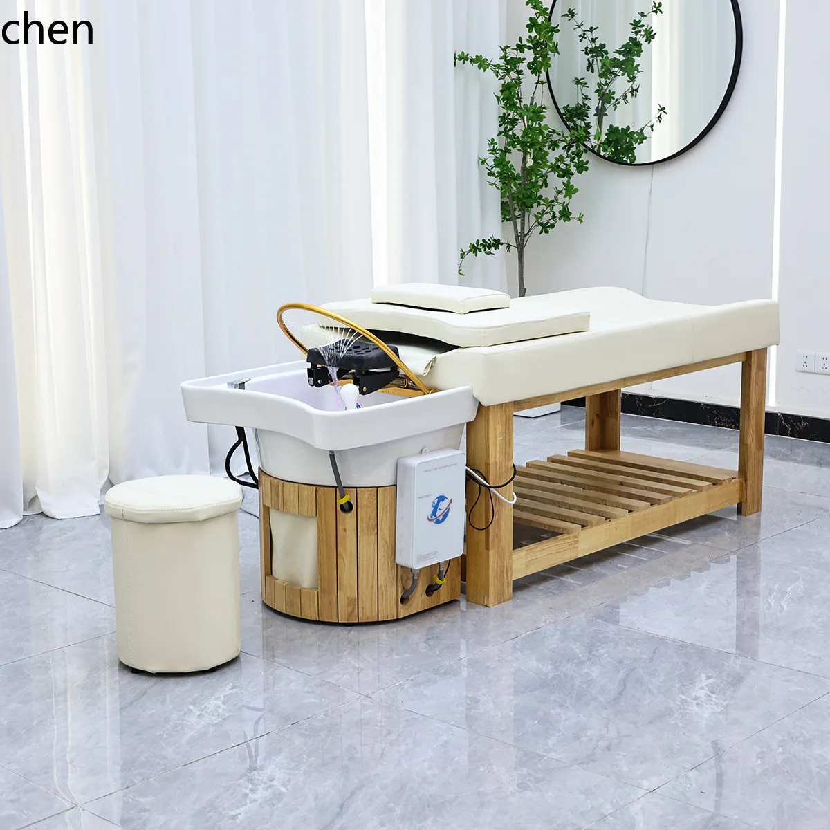 CZ Water Circulation Steaming Massage Therapy Wellness Hair Washing Bed