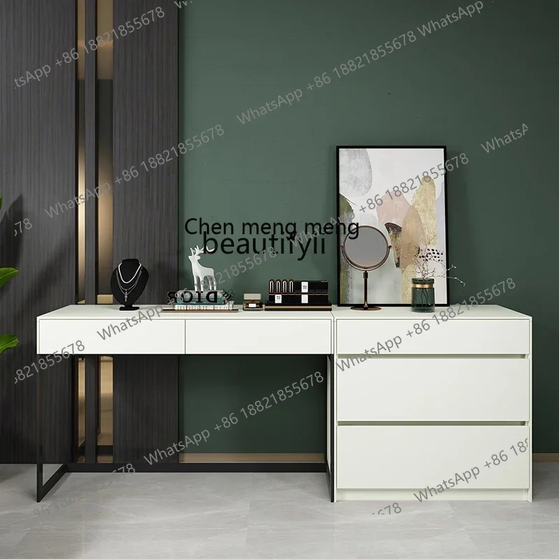 D178 Nordic Modern Dresser Solid Wood Bedroom Locker Dresser Table Storage Chest of Drawers Side Desk