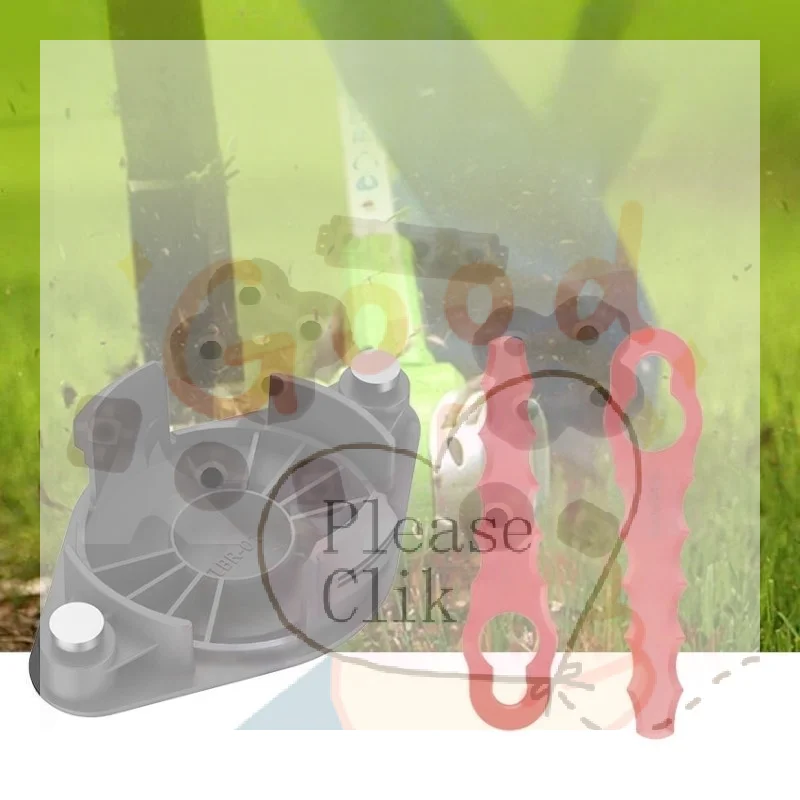 HG1 Set Durable Grass Trimmer Blade Base Set With 2 Sharp Blades Fit For Garden Lawn Weed Cutting