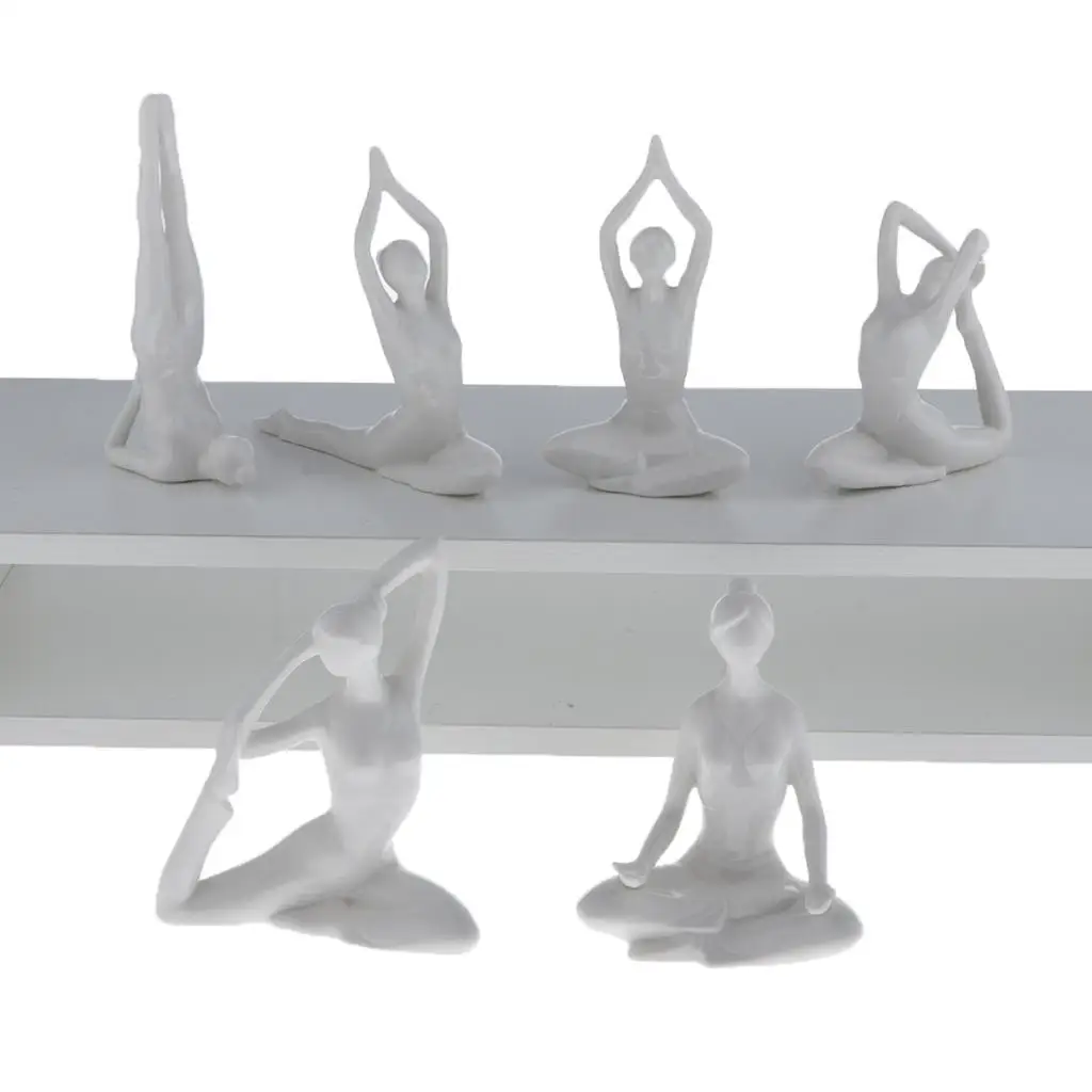 Beautiful Creative Modern Creative Birthday Desk Decoration 'Yoga Girl Ornament'