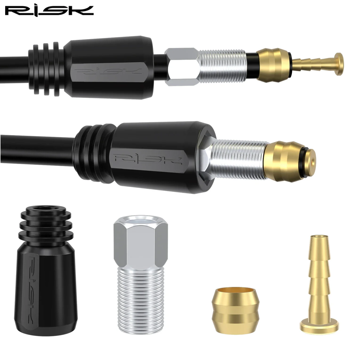 Agulha de Óleo para Mangueira de Freio Hidráulico de Bicicleta MTB RISK para BH90 BH59 SRAM MAGURA, Anel de Pressão e Parafusos para Bicicleta de Montanha
