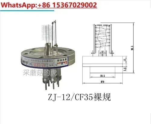 ZJ-12 ionization, ZJ-12/CF35 high vacuum gauge